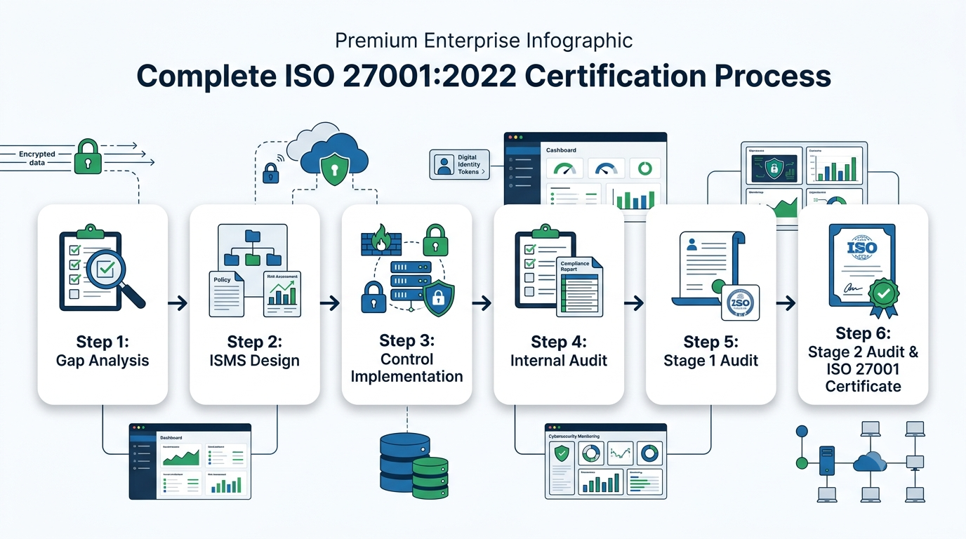 ISO 27001 certification body and Stage 1 / Stage 2 audit process in India