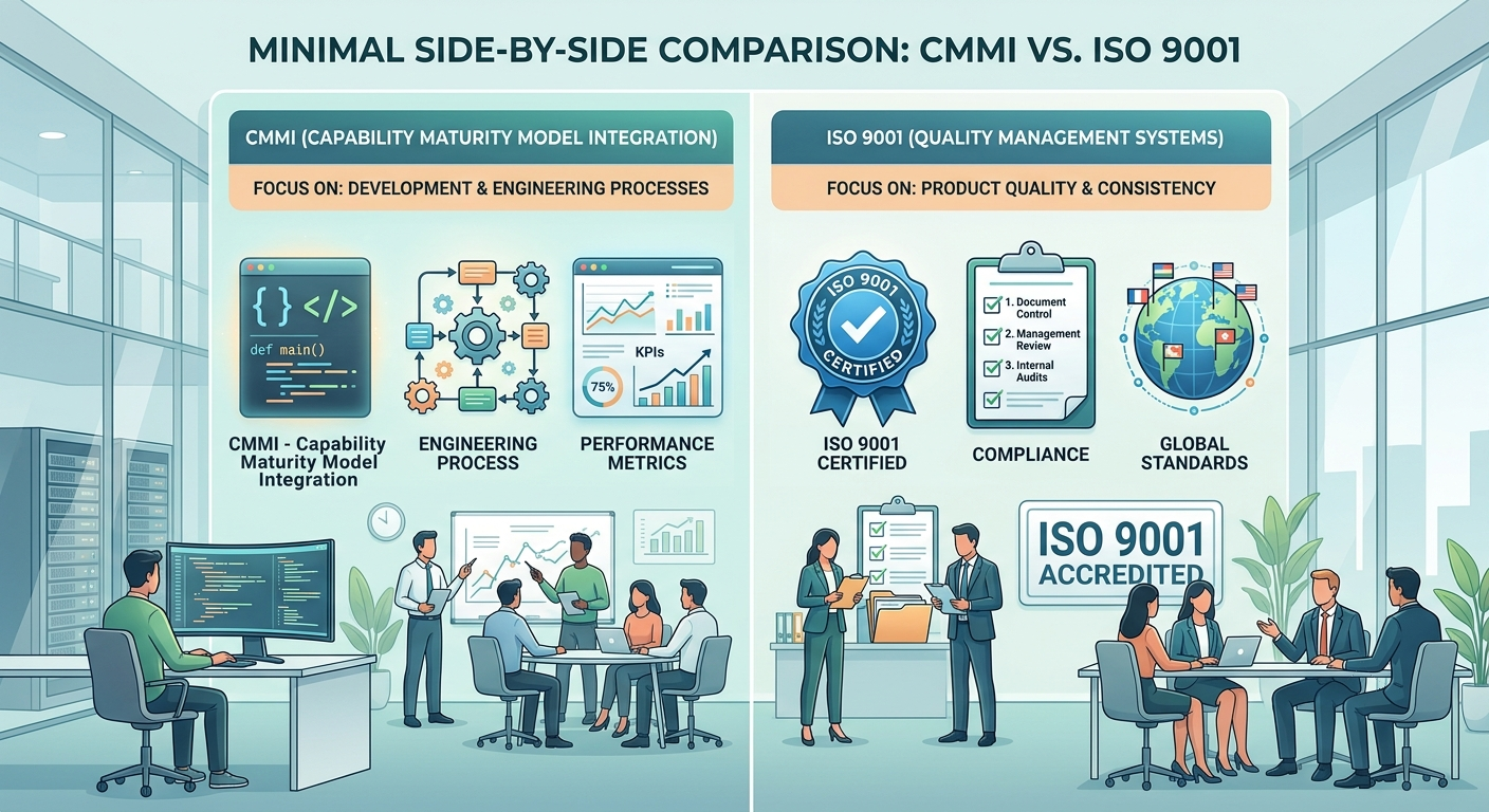 The 5 CMMI Maturity Levels CMMI Maturity Levels chart showing Level 1 Initial through Level 5 Optimizing