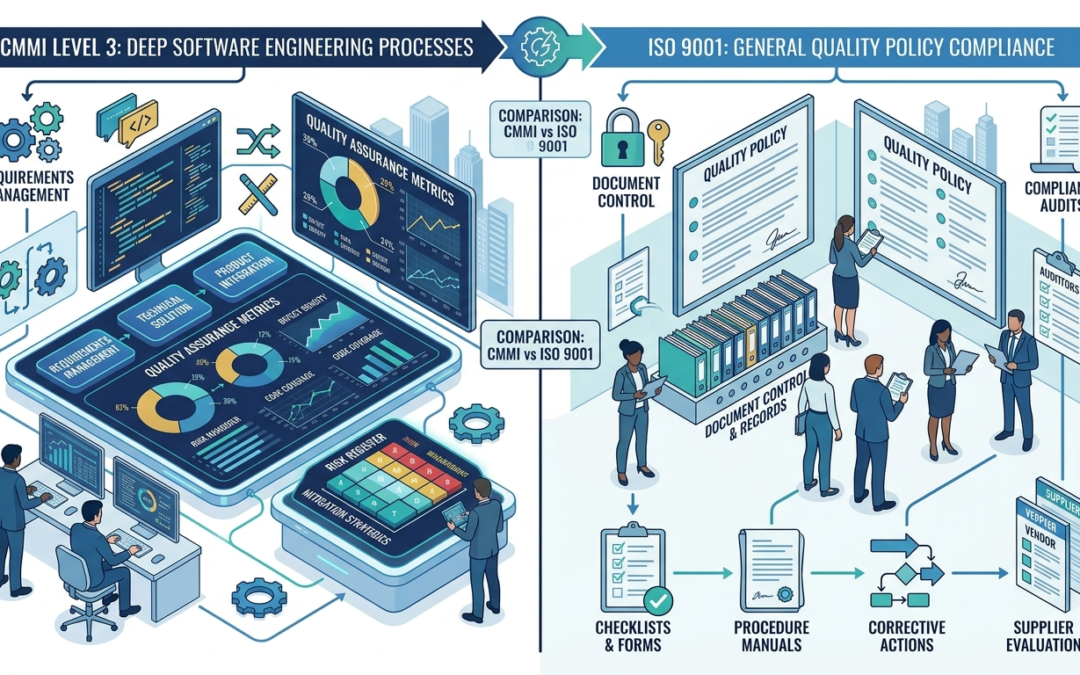 CMMI vs ISO 9001: Which Certification Should Your IT Company Pursue First?